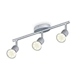 B.K.Licht Plafoniera LED, include 3 lampadine LED GU10 da 3W, luce calda, faretti da soffitto, lampada moderna con 3 luci ...