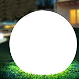Bakaji Lampada Design Sfera da Giardino Diametro 20 cm Luce Illuminazione Esterno da Terra o Tavolo Attacco E27 Lampadina Max ...