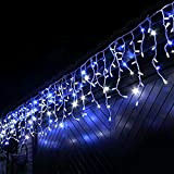Bakaji Lighting Tenda Cascata Luminosa 510 x 90 cm Prolungabile Fino a 15 MT 189 LED con FLASH, Luci per ...