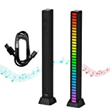 Barra luminosa del ritmo musicale, Luci LED RGB multicolori, Lampe d'atmosfera musicale, 32 strisce luminose a LED con 18 modalità ...