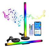 Barre luminose RGB, barre luminose a LED Mostop da 2 pezzi, luci da gioco Sincronizzazione con musica Telecomando Controllo app ...
