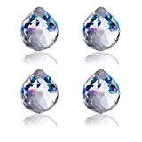 BELLE VOUS Pendenti per Lampadari Gocce di Cristallo Trasparenti (4pz) - 4,5 cm - Perle Decorative Cristallo da Appendere per ...