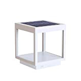 Beneito Faure Visor Solar - Lampada da tavolo a LED a energia solare, in alluminio, 3,5 W, 120°, colore: Bianco