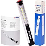 Berner Pen Light PREMIUMline - Lámpara de taller (6 + 1 LED, micro USB)