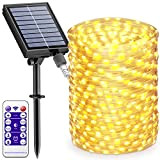 BESCOST Catena Luminosa Esterno Solare, Luci Solari Esterno 24M Lucine da Esterno 240 LED Impermeabile IP65 8 Modalità Decorative per ...