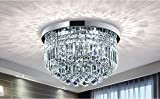 Bestier Moderno cristallo trasparente goccia di pioggia lampadario illuminazione a incasso LED plafoniera lampada per sala da pranzo bagno camera ...