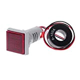BIlinli Square LED Voltmètre et ampèremètre à affichage numérique Tension, jauge de Tension, mètre AC 60-500V 0-100A
