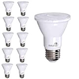 Bioluz - Confezione da 10 lampadine a LED PAR20 da 75 W, luce bianca morbida 3000 K, E26, angolo del ...