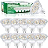 Bombubilla Lampadine LED MR16, GU5.3 LED 12V 5W Lampada Equivalente a 50W Alogena Bianco Caldo 3000K, 10 Pezzi