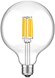 Bonlux 10W G125 E27 LED filamento vetro globo bianco naturale 4000K 125mm ES Edison vite LED Retro filamento globo lampadina ...