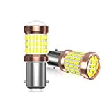 Bonlux 1157 B15d LED 5W bianco freddo 6000K, lampadine alogene equivalenti DC12-30V LED 45W, per la luce della macchina da ...