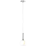 BRILLIANT lampada Hadan lampada a sospensione 10cm cromo/bianco-trasparente | 1x D45, E14, 40W, adatto per proiettori a caduta (non inclusi) | Scala ...