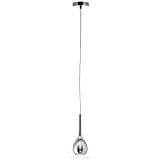 BRILLIANT lampada Hadan lampada a sospensione 10cm fumo/trasparente/cromo | 1x D45, E14, 40W, adatto per proiettori a caduta (non inclusi) | Scala ...
