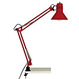 BRILLIANT lampada lampada a clip per scrivania Hobby rossa 1x A60, E27, 40W, adatto per lampade normali (non incluse) | Scala da ...