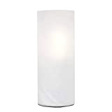 BRILLIANT lampada lampada da tavolo Robin bianco-alabastro | 1x A60, E27, 60W, adatto per lampade standard (non incluse) | Scala da A ...