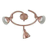 Briloner - Lampada da soffitto a LED, 3 faretti a LED girevoli e orientabili, stile rétro/faretti disposti a cerchio, color ...