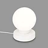 BRILONER - Lampada da tavolo, lampada da comodino, lampada da tavolo con cavo, sfera luminosa, abat-jour, 1 x E14, max. ...