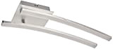 Briloner Leuchten 3259 – 029 - Lampada da soffitto LED, Luce Calda 3000K, LED integrati 2x6W 2x480Lm, Plafoniera in metallo ...