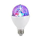 Briloner Leuchten Lampadina LED cambiacolore, luci da discoteca, rotabile, 3 W, adatta a tutte le lampade con montaggio E27, Ø ...