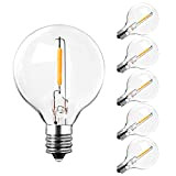 BRIMAX Lampadina LED attacco E12, lampadine di ricambio G40 confezione da 6, lampadine LED 1 W = 10 W, lampadine ...