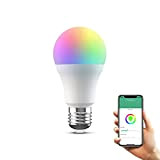 Broadlink LB27 Smart Wifi Bulb Required, dimmerabile E27 10 W RGBCW LED Smart Lights, compatibile con Google Home Alexa