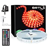 BRTLX Striscia LED 20M, LED Striscia Controllata Telecomando con 44 Tasti Telecomando IR, 12V RGB 5050, Regolabile Nastri Led con ...