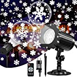 BtctoMoon Proiettore Luci Natale Da Esterno, Proiettore Luci Fiocco Di Neve Illuminazione Ip65 Da Esterno Impermeabile Con Telecomando RF e ...