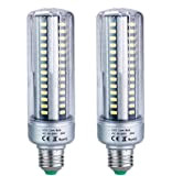 Bulbright 2 pezzi LED mais lampadina 25 W, attacco E27, 2700 K, luce bianca calda, lampadina LED per la casa, magazzino, giardino, 85 – 265 V, ...