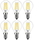 Bulbright lampadine a filamento LED Dimmerabile G45 4W Attacco E14, Bianco caldo 2700K, Equivalente a 40W, Consumo Basso, Risparmio Energetico ...