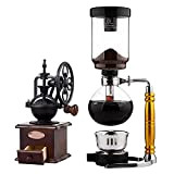 Caffettiera a sifone, caffè portatile in vetro resistente al calore, macchine da caffè con filtro, macchine da caffè per uso ...