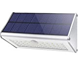 CAIYUE Lampada solare Applique per esterni- IP65 Impermeabile 4500mAh 46 LED Sensore di movimento in lega di alluminio Adatto per, ...