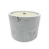 Candela profumata XXL in vaso di cemento in cera di soia biologica con fragranza oltre 200 ore di lunga durata, ...
