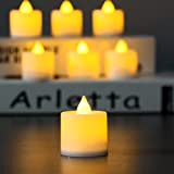 Candele a LED, luci delle candele del tremolante della batteria candele tremolificanti realistiche candele di Tealight falso realistico candela finta ...