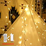 Catena Luminosa, di myCozyLite®, Bianco Caldo, 15M, Luci Stringa Decorative con 100 LED, per Balcone, Casa, Basso Voltaggio, Espandibile