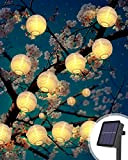 Catena Luminosa Solare, Lanterne da Esterno LED 6Metri 40LED Lanterne Luci Solari Esterno Decorative Stringa di Luci Impermeabile Natale Feste ...