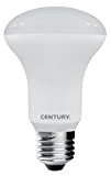 Century LR63-082730 Led Reflector LED, Attacco E27, 8 W, 3000 K, 806 Lm, Plastica, Bianco