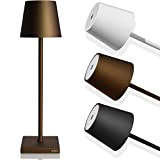 charlique® Dinner Light - Porta lampada da tavolo o comodino ricaricabile – lampadina LED USB a batteria senza fili– dimmerabile ...