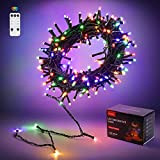 COCOSY Luci Natale Esterno 20M 200 LEDs Luci Albero di Natale con Telecomando Impermeabile Natale Decorazioni 8 Modalità per Giardino ...