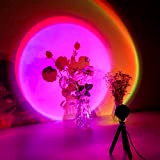 CoMokin Sunset Lamp, 16 Modalità Colorate Sunset Projection lamp, Lampada da Proiezione Arcobaleno, Luce Notturna a Led con Rotazione a ...