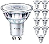 Confezione da 10 lampadine Philips 4,6 W = 50 W, 240 V, GU10, 36 gradi, LED Corepro, a risparmio energetico