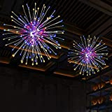 Confezione da 2 120 luci a LED per fuochi d'artificio, luci a stella a filo di rame a LED,8 modalità ...