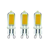 Confezione di 3 lampadine LED a capsula G9 Classica – Lampadina G9 LED angolo di illuminazione 250° – Lampadina LED ...