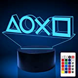Console di gioco 3d night light telecomando dimmerabile a 16 colori touch luce decorativa a led, regalo per bambini per ...
