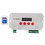 Controllore programmabile LED 2048 striscia pixel WS2812B APA102C SK6812 LED Light Controller K-1000C con SD Card, per casa e ufficio