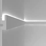 Cornice per illuminazione indiretta led a parete o soffitto - EL301 (1,15 metri)