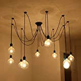 Cozyle Retro Pendant Light Lampada da soffitto lampadario 1-9 lampadine Heads 10 teste