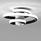Creativo Plafoniera LED da Soffitto, 22W Lampada da Soffitto LED in Alluminio Spirale Linea, Lampadario da Soffitto Moderno per Soggiorno ...