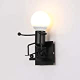 Creativo Vintage Lampada da Parete, Industriale Applique da Parete, E27 Retro Lampada a Muro per Bar, Camera da Letto, Cucina, ...