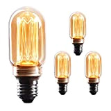 Crown LED 3x Edison Lampadina Led E27 - Dimmerabile - Lampada Led Tubolare - 4W, Bianco Caldo, 230V, EL22 – ...