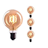 CROWN LED 3x Edison Lampadina Led E27 - Dimmerabile - Lampada Led Tubolare - 4W, Bianco Caldo, 230V, EL04 – ...